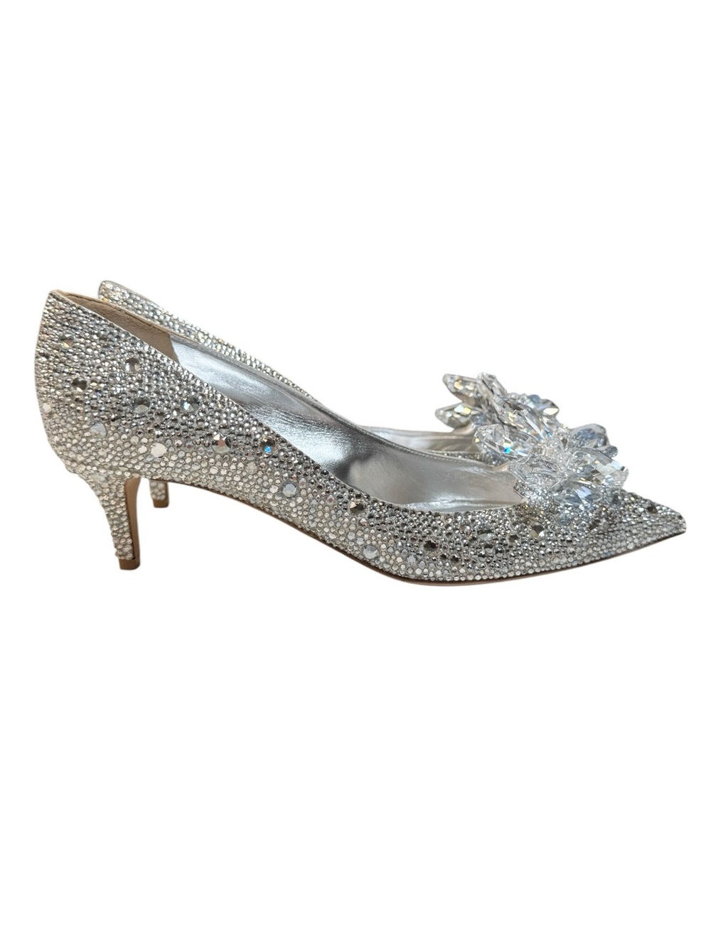 Jimmy Choo "Cinderella" Allure Crystal Covered Pointy Toe Pumps Heels 9 / 39 - Picture 5 of 16
